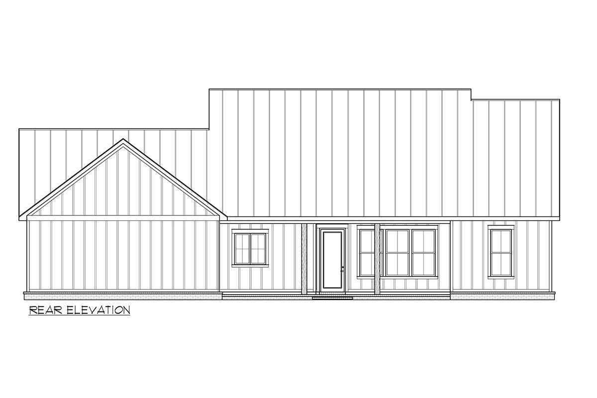 Modern Farmhouse House Plan #4534-00072 Elevation Photo