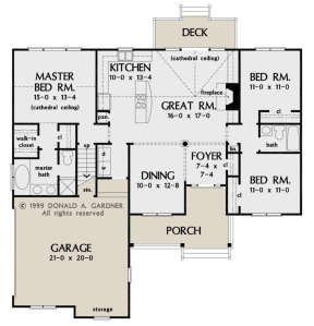 Main Floor  for House Plan #2865-00002