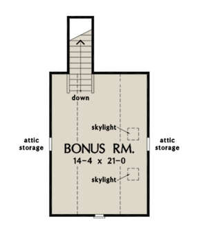 Bonus Room for House Plan #2865-00003