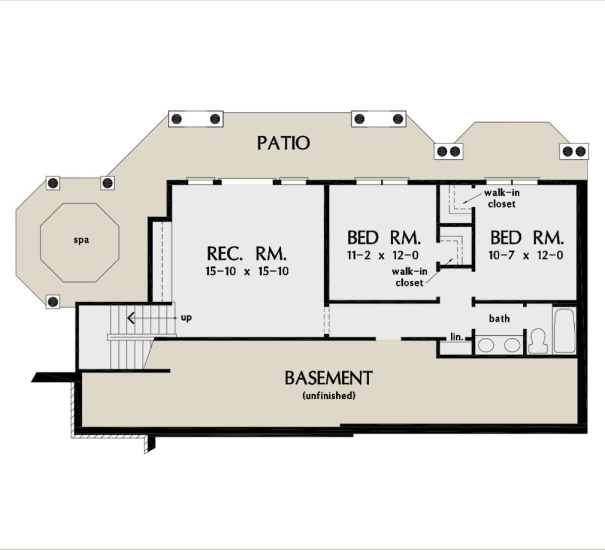 Basement for House Plan #2865-00004