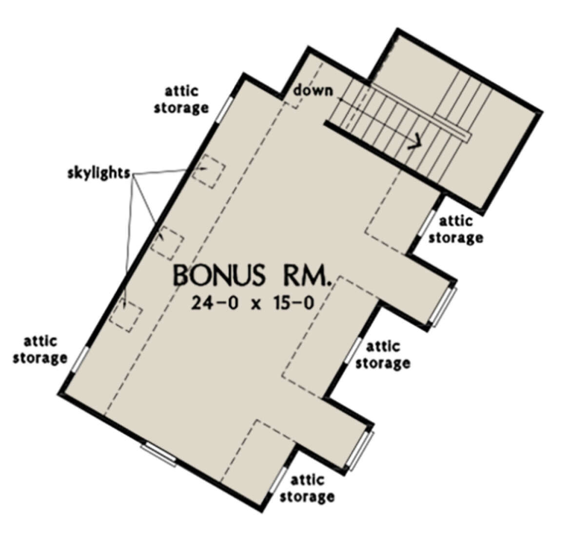 Bonus Room for House Plan #2865-00006