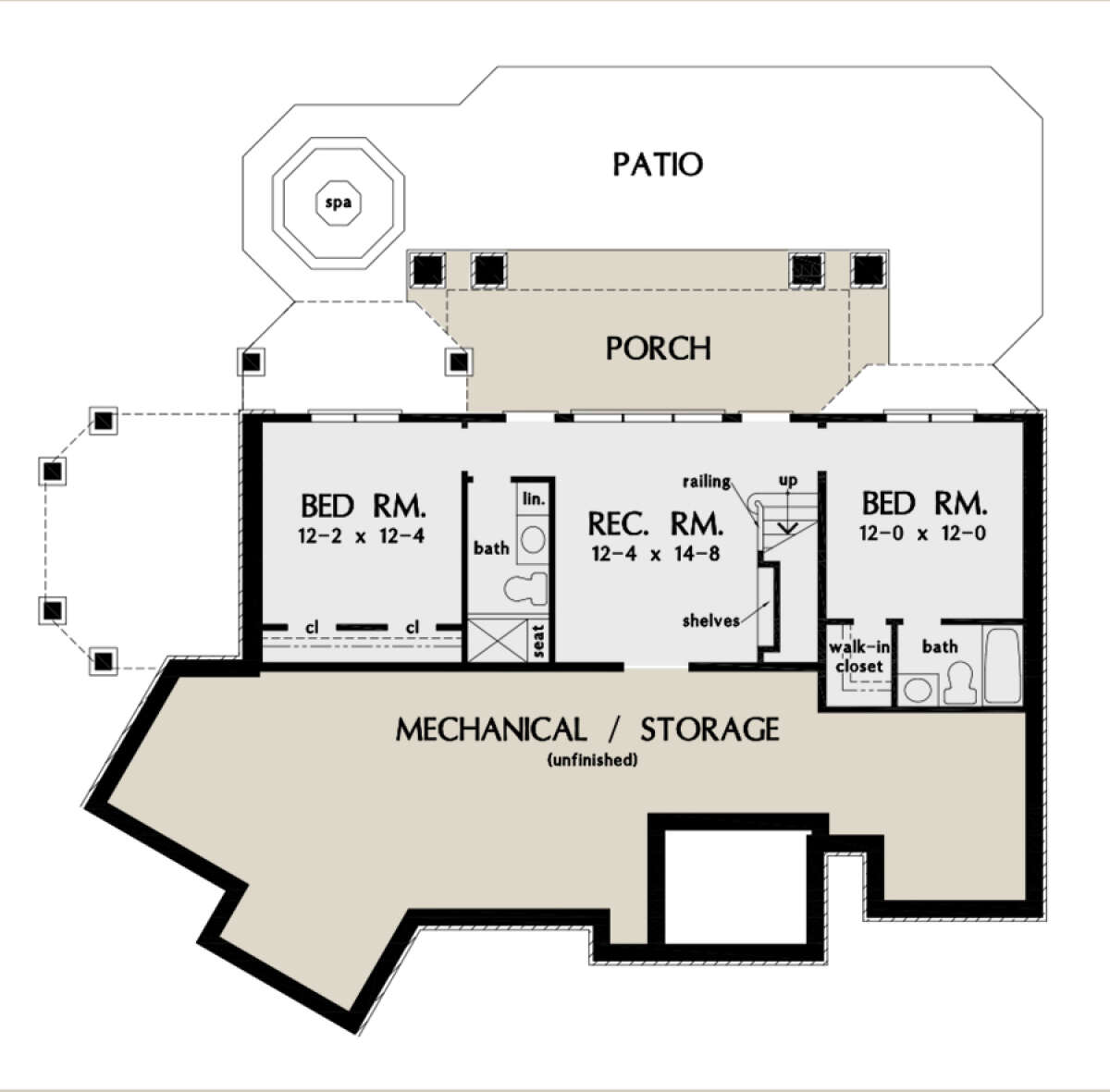 Basement for House Plan #2865-00006
