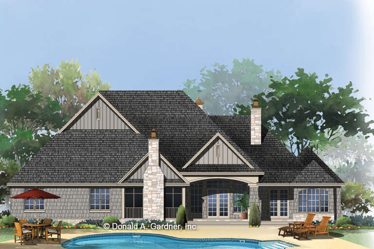 French Country House Plan #2865-00007 Elevation Photo