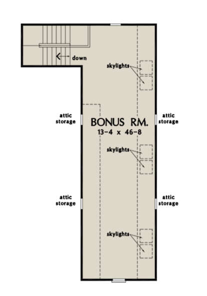 Bonus Room for House Plan #2865-00008