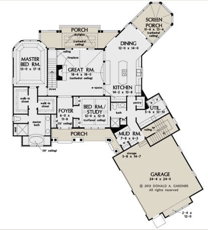 House Plan House Plan #26569 Drawing 1