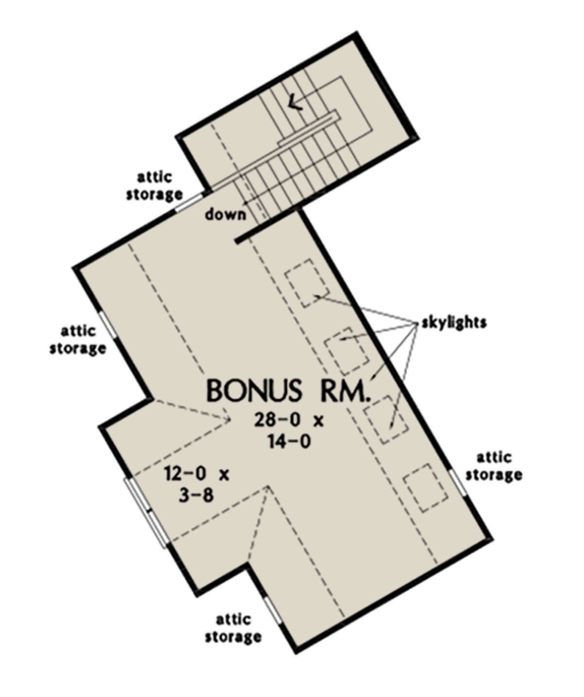 Bonus Room for House Plan #2865-00009