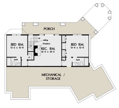 Basement for House Plan #2865-00009