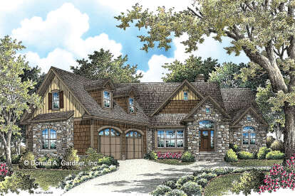 European House Plan #2865-00010 Elevation Photo