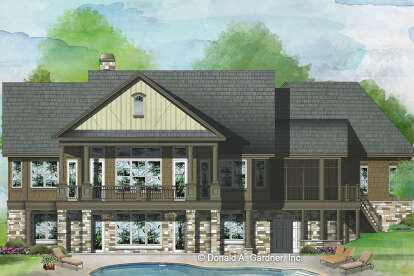 European House Plan #2865-00010 Elevation Photo