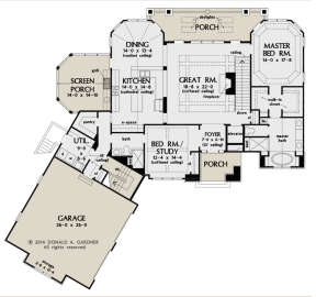 Main Floor  for House Plan #2865-00010