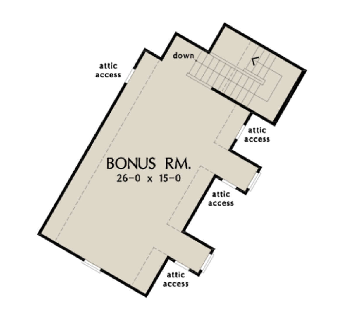 Bonus Room for House Plan #2865-00010