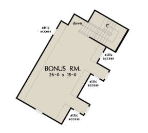 Bonus Room for House Plan #2865-00010