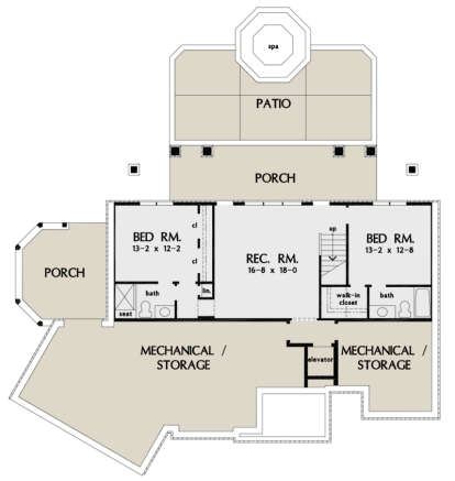 Basement for House Plan #2865-00010