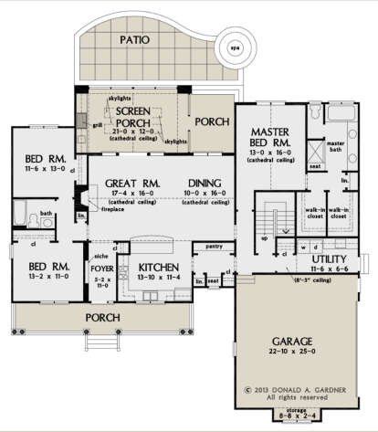 Main Floor  for House Plan #2865-00011