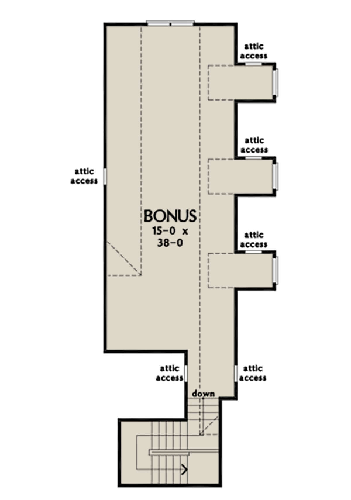 Bonus Room for House Plan #2865-00014