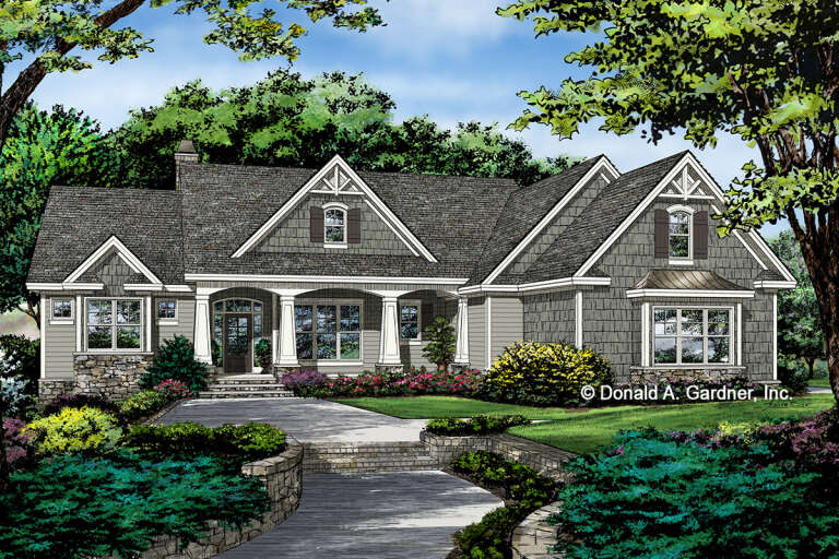 Craftsman House Plan #2865-00015 Elevation Photo