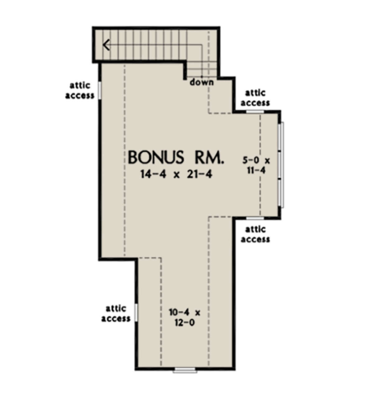 Bonus Room for House Plan #2865-00015