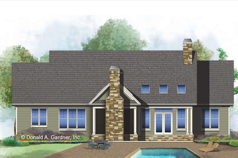 Craftsman House Plan #2865-00017 Elevation Photo