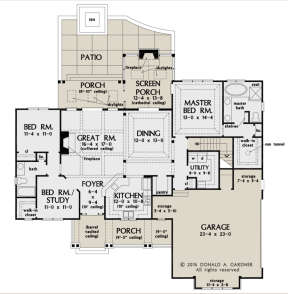 Main Floor  for House Plan #2865-00017