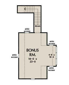 Bonus Room for House Plan #2865-00017