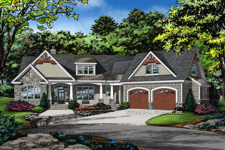 Craftsman House Plan #2865-00018 Elevation Photo