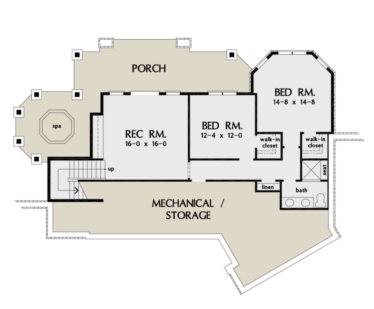 Basement for House Plan #2865-00019