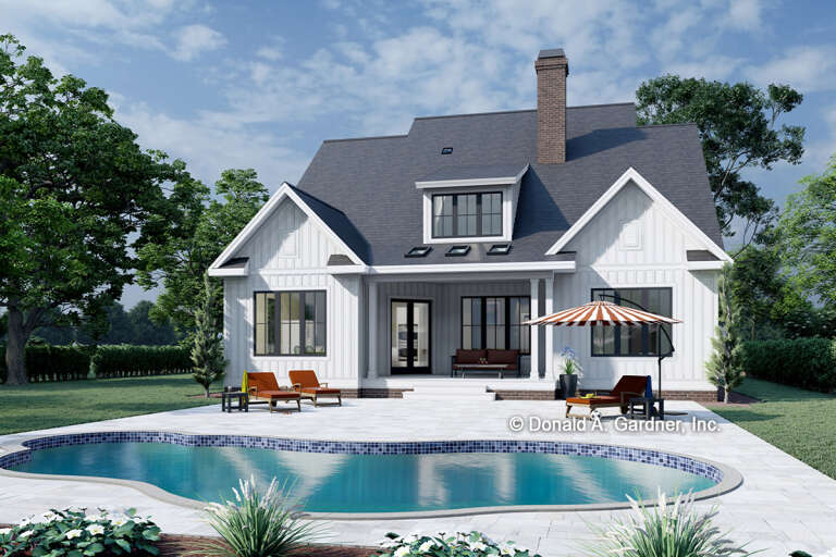 Modern Farmhouse House Plan #2865-00020 Elevation Photo