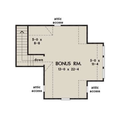 Bonus Room for House Plan #2865-00021