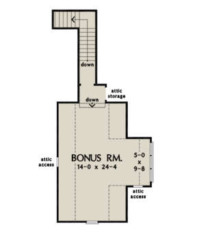 Bonus Room for House Plan #2865-00022