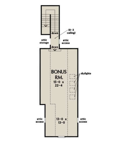 Bonus Room for House Plan #2865-00023