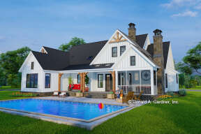 Modern Farmhouse House Plan #2865-00024 Elevation Photo