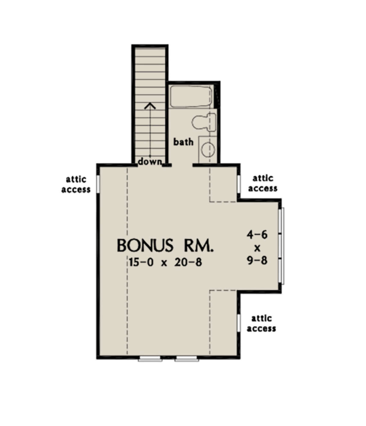 Bonus Room for House Plan #2865-00024