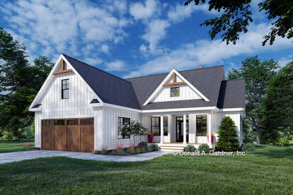 Modern Farmhouse House Plan #2865-00025 Elevation Photo