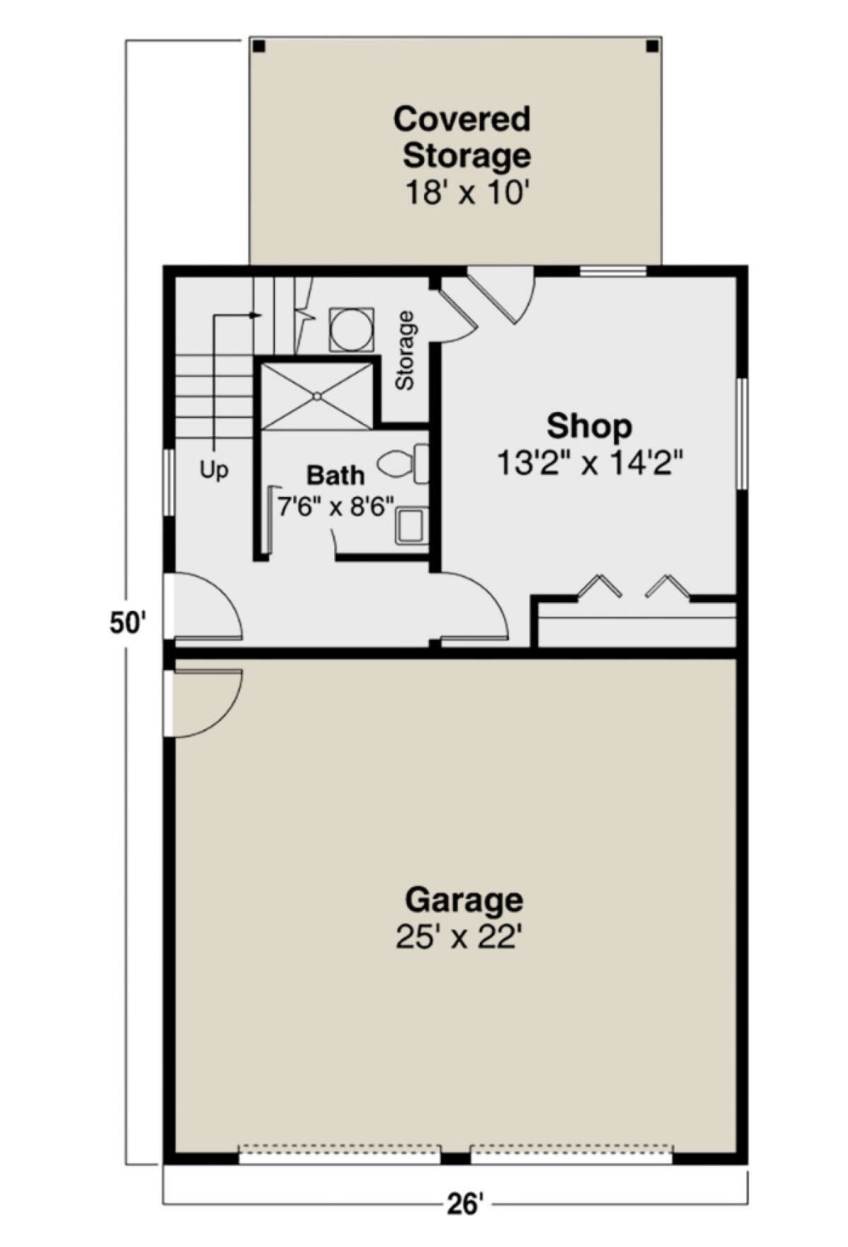 Garage Floor for House Plan #035-00993