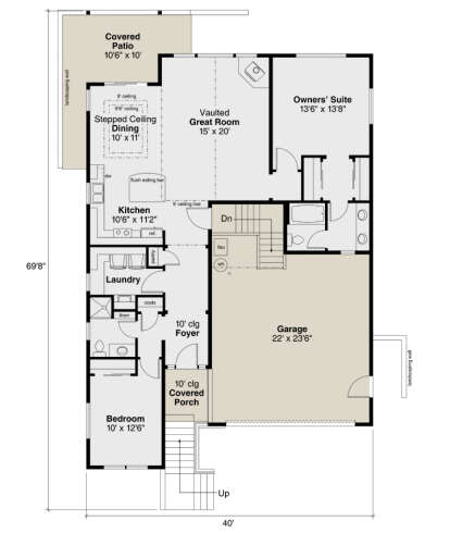 Main Floor  for House Plan #035-00995