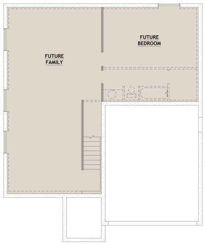 Basement for House Plan #8768-00072