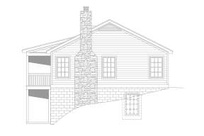 Cabin House Plan #940-00464 Elevation Photo