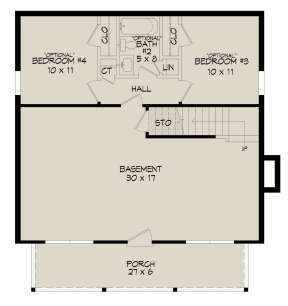 Basement for House Plan #940-00464