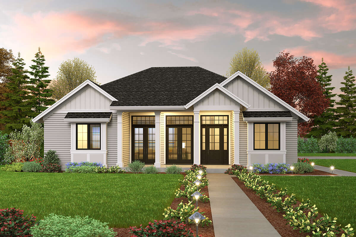 Craftsman Plan - 1,900 Square Feet, 3 Bedrooms, 2 Bathrooms | Floor Plan  #2559-00935 | America's Best House Plans, image size:1200x800