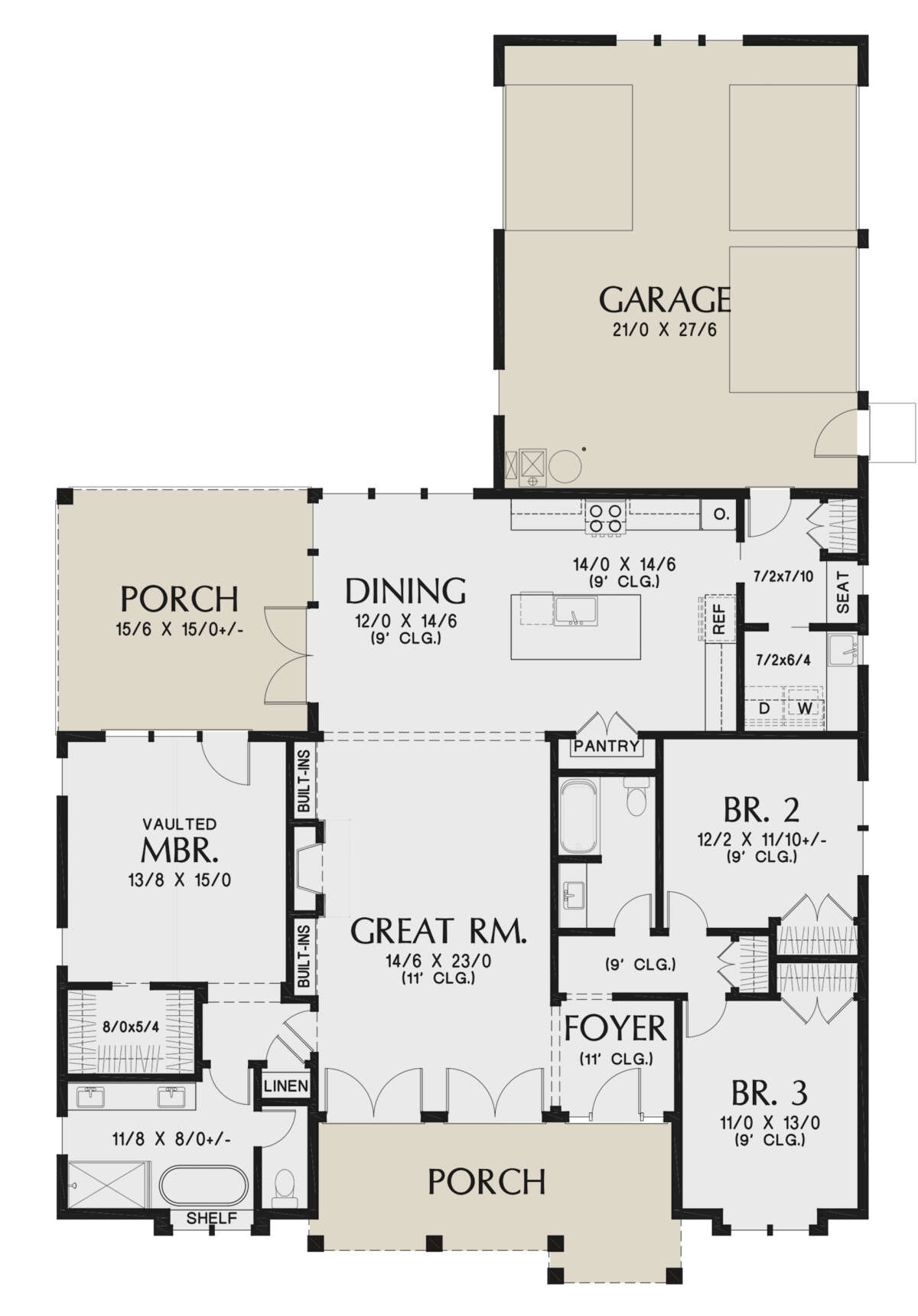Main Floor  for House Plan #2559-00935