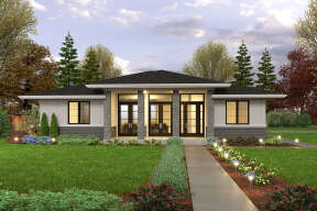 Modern  House Plan #2559-00936 Elevation Photo