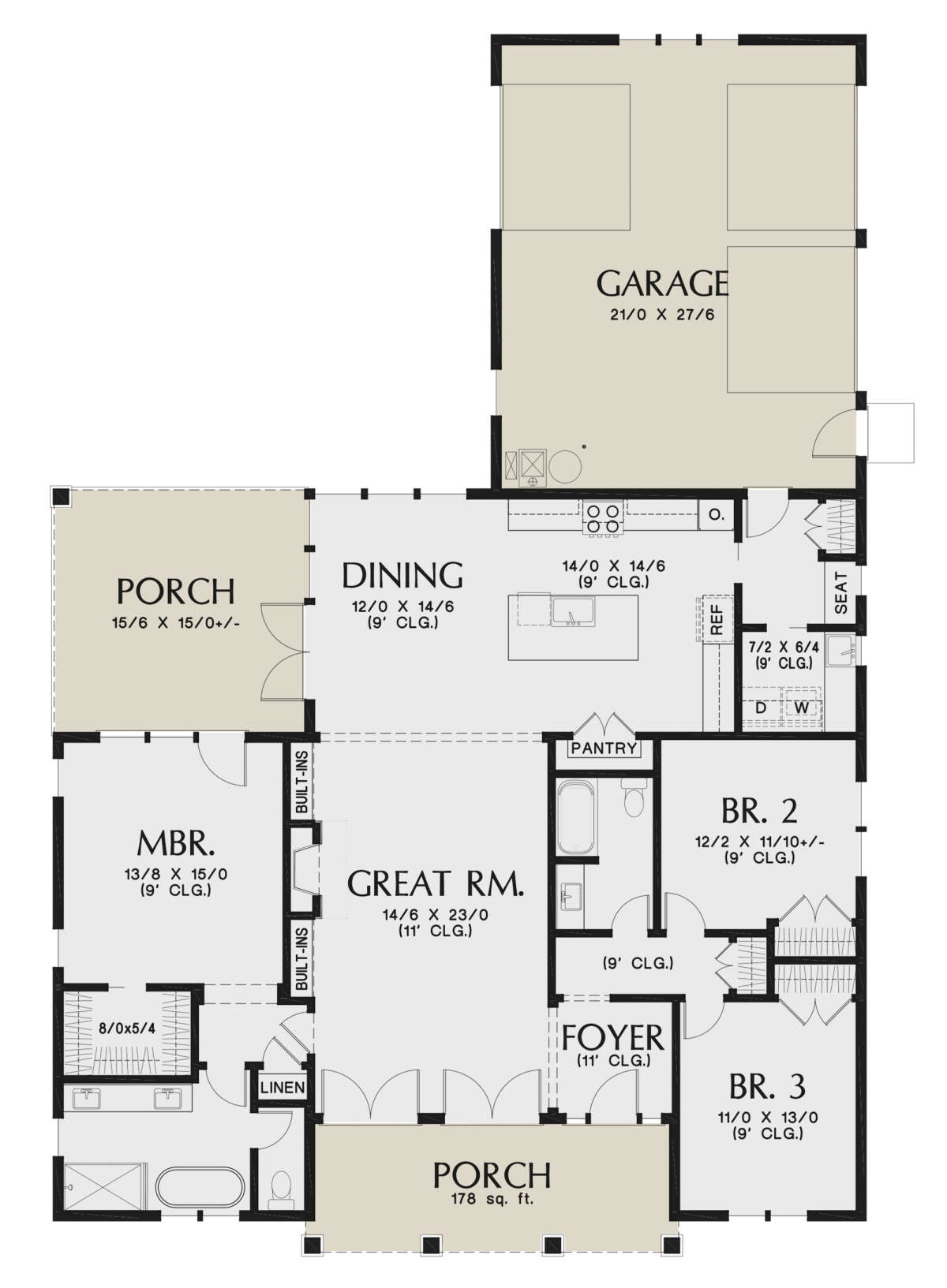 Main Floor  for House Plan #2559-00936