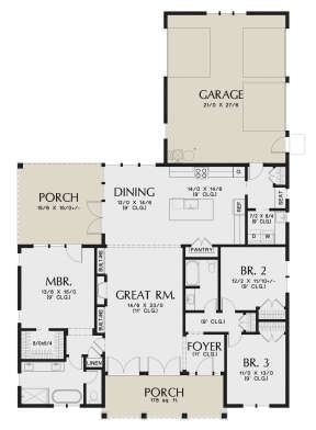 Main Floor  for House Plan #2559-00936