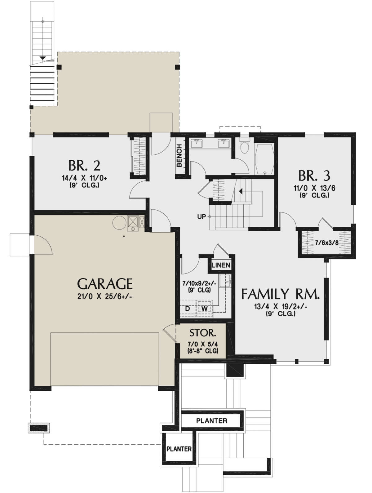 First Floor for House Plan #2559-00937