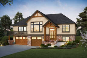 Craftsman House Plan #2559-00938 Elevation Photo