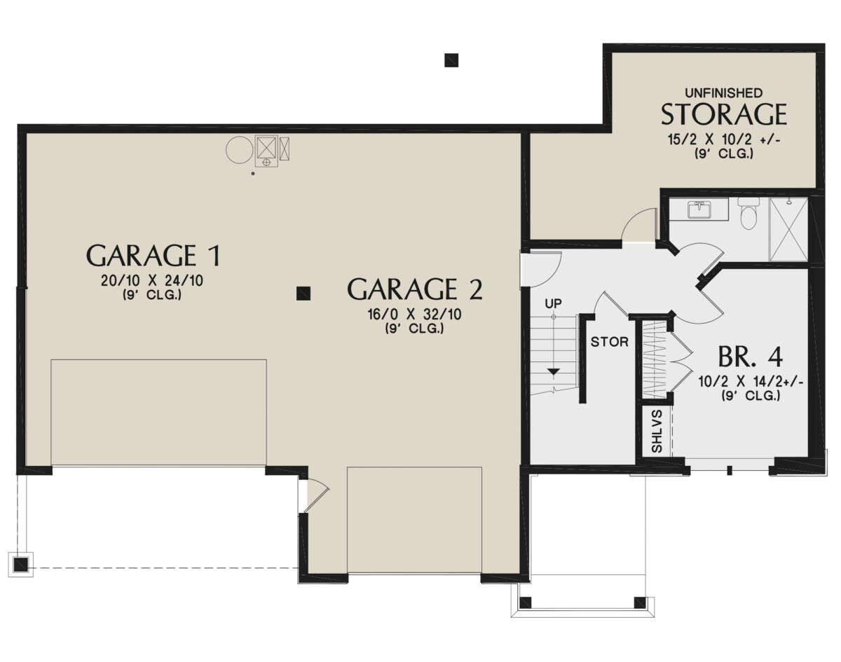 Basement for House Plan #2559-00938