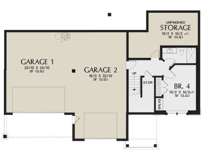 Basement for House Plan #2559-00938