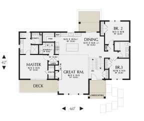 Main Floor for House Plan #2559-00938