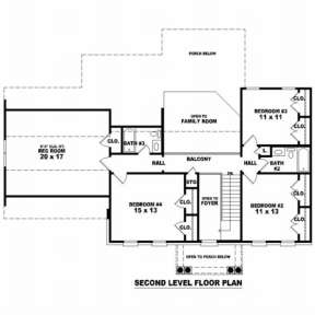 Floorplan 2 for House Plan #053-00339
