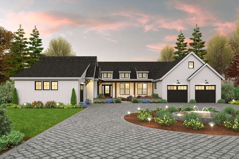 Modern Farmhouse House Plan #2559-00940 Elevation Photo